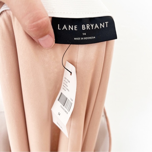 Lane Bryant Sequin Rose Gold Midi Skirt Size 14 New With Tags - Picture 7 of 9